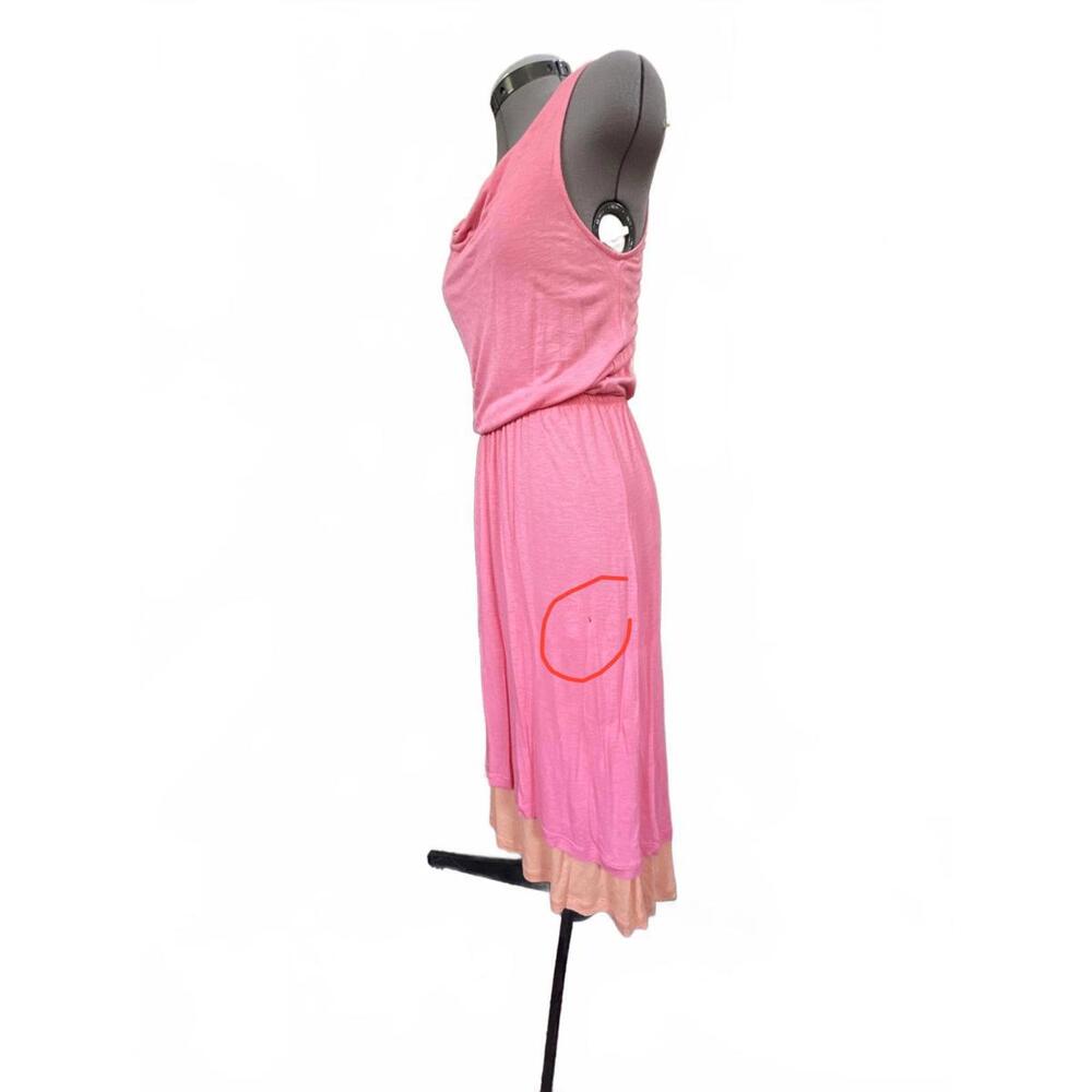 Cynthia Rowley Pink Cowl Neck Midi Dress Size XS - Picture 2 of 10